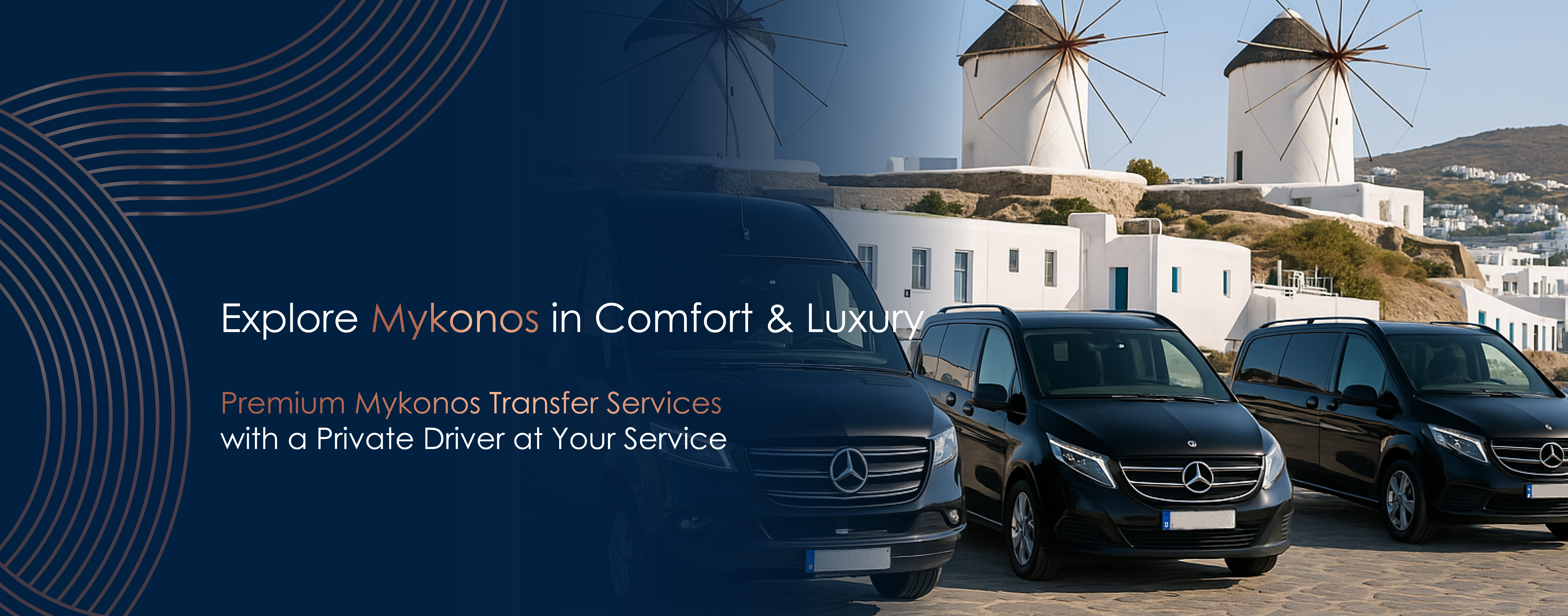 Explore Mykonos in comfort & luxury